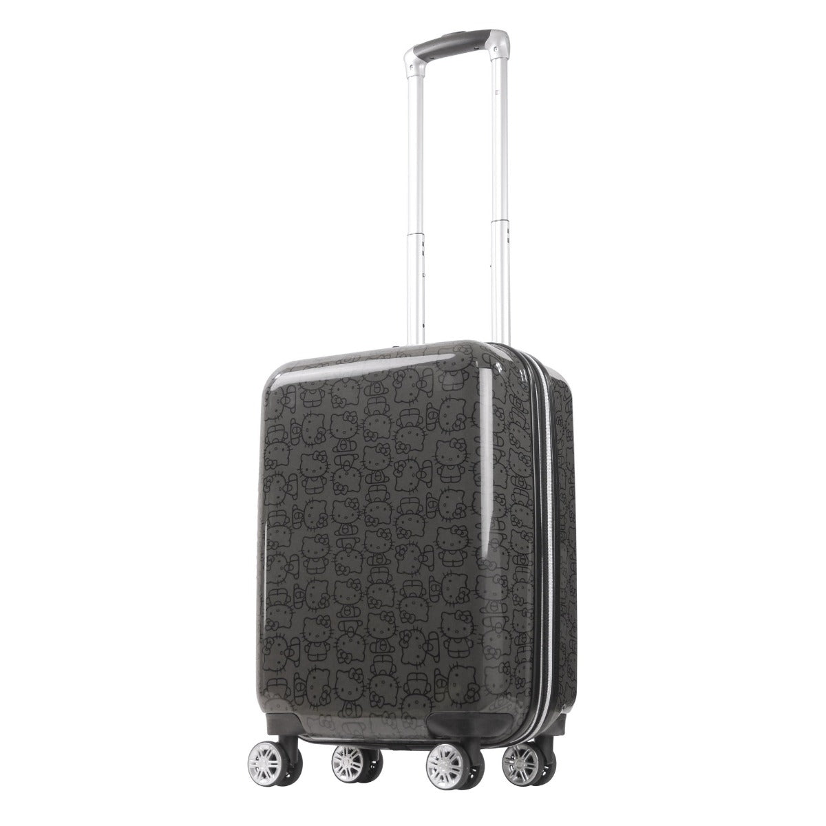 Hello_kitty_printed_black_carry_on_Ful_suitcase