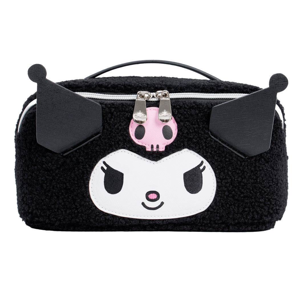 IVCS-KUUFLDTRVL-BLK-KUROMI_-UNFOLD-TRAVEL-MAKEUP-BAG-Front_d17a8840-6948-4ebd-98bc-ee14bc48918a